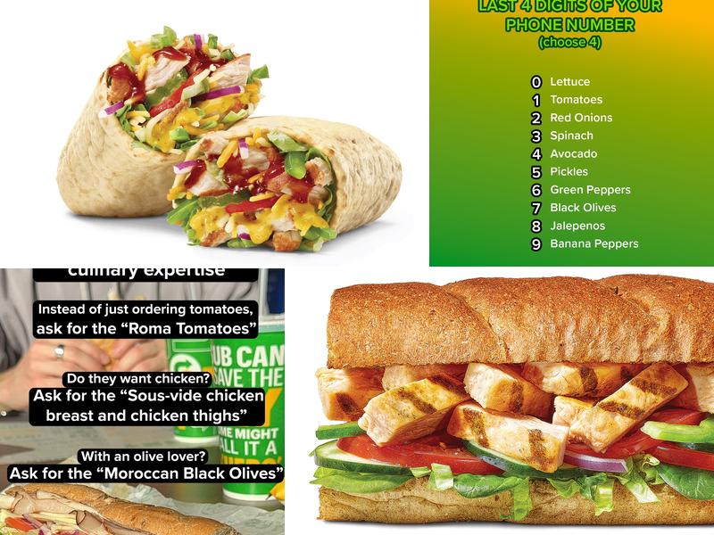 Subway Menu