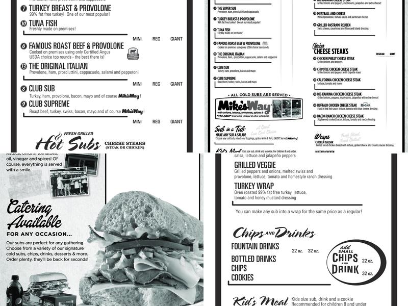 Jersey Mike's Subs Menu