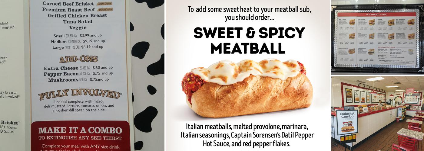 Firehouse Subs Townsen Crossing Menu