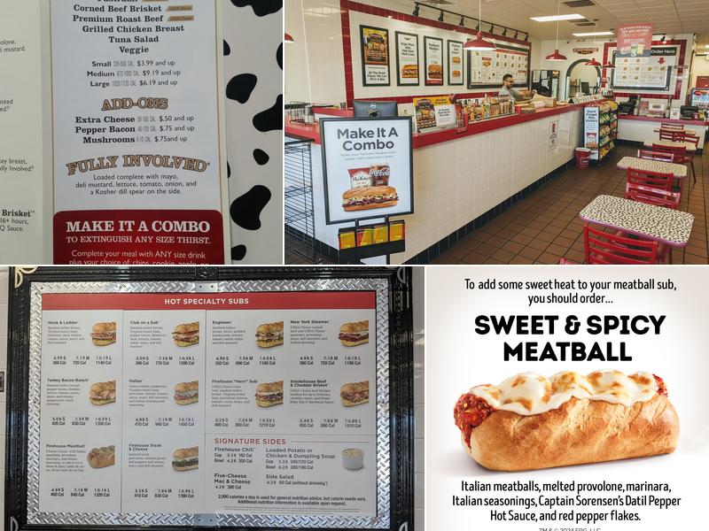 Firehouse Subs Townsen Crossing Menu