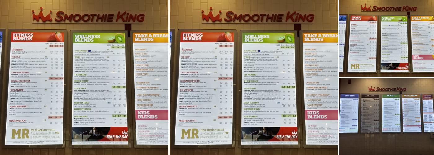 Smoothie King Menu