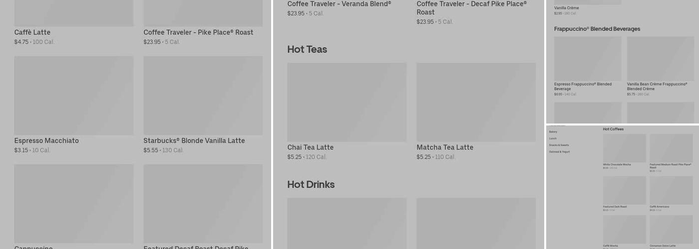 Starbucks Menu