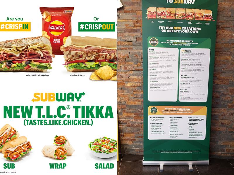 Subway Menu