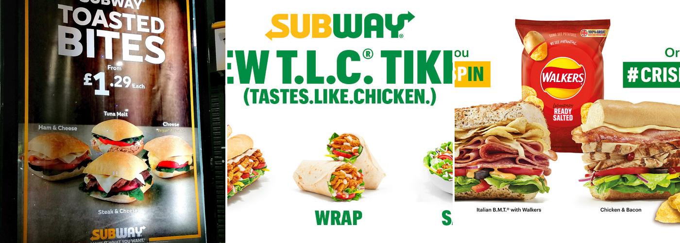 Subway Menu