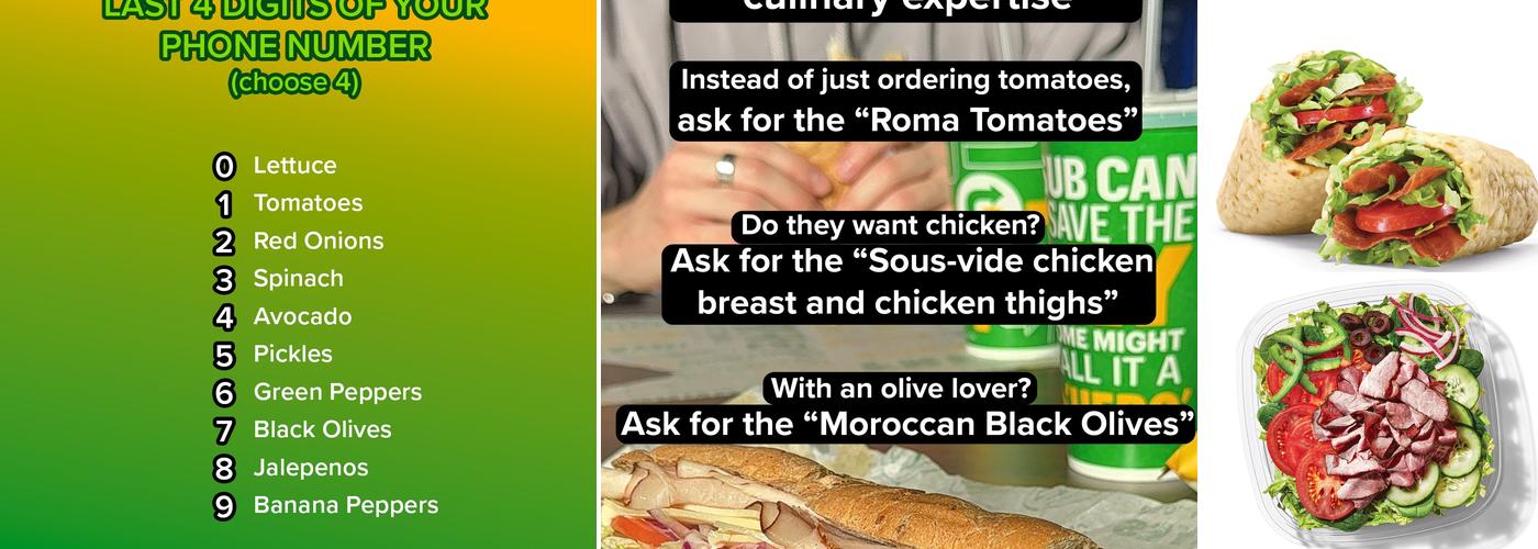 Subway Menu
