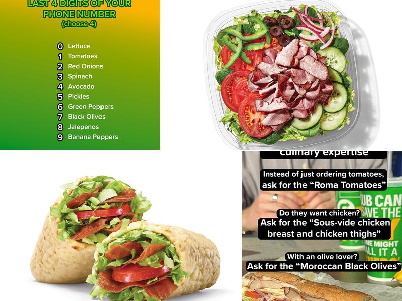 Subway Menu