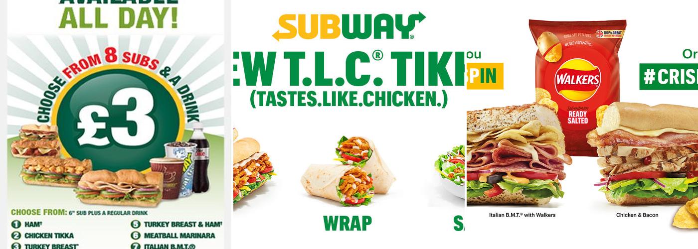 Subway Menu