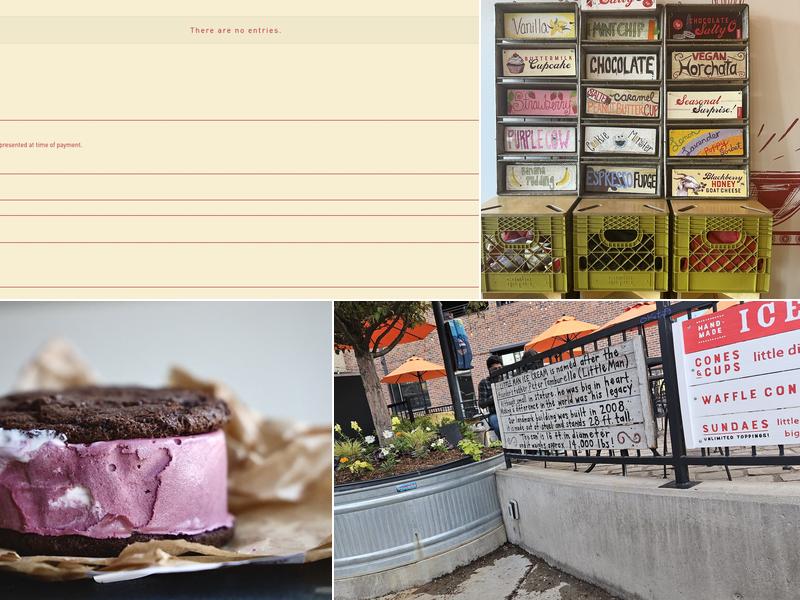 Little Man Ice Cream Factory Menu