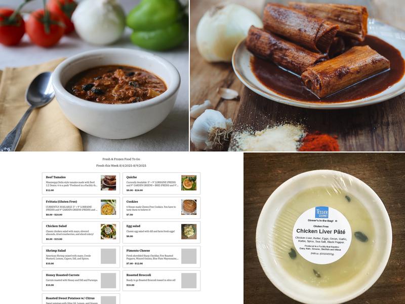 Tessier Gourmet Menu