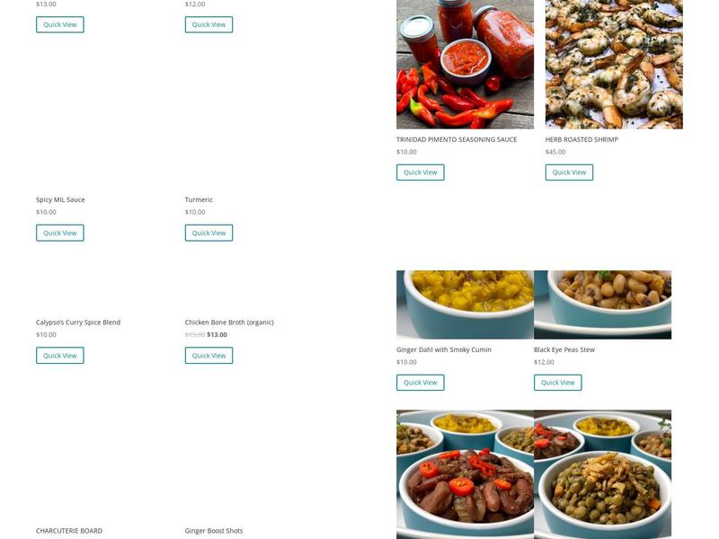 Calypso Kitchen Menu