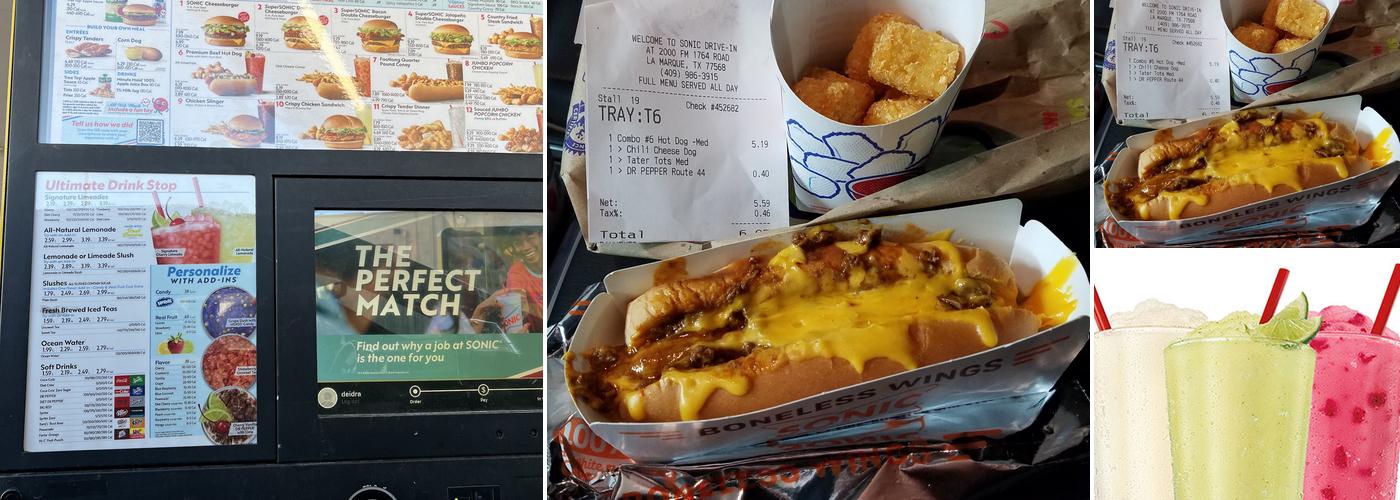 Sonic Drive-In Menu