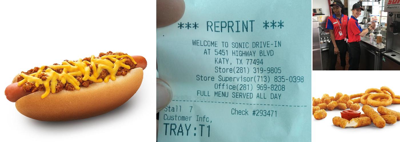 Sonic Drive-In Menu