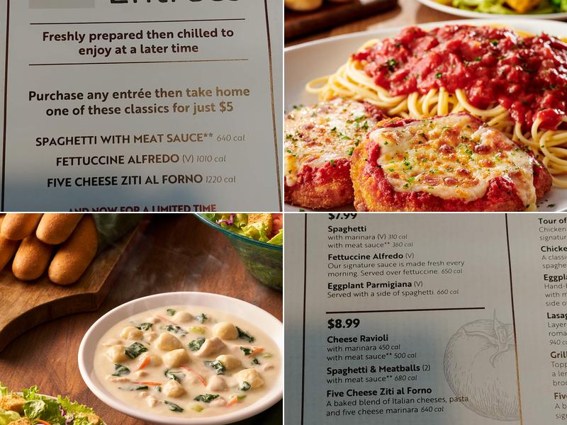 Olive Garden Italian Restaurant Menu
