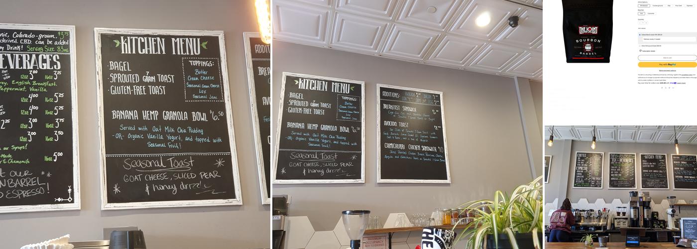 The Joint Coffee Co. Menu