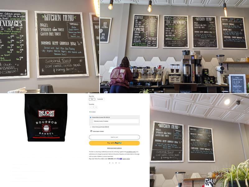The Joint Coffee Co. Menu