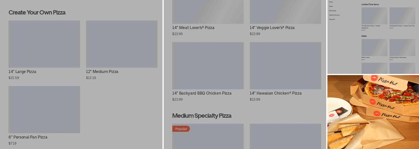Pizza Hut Menu