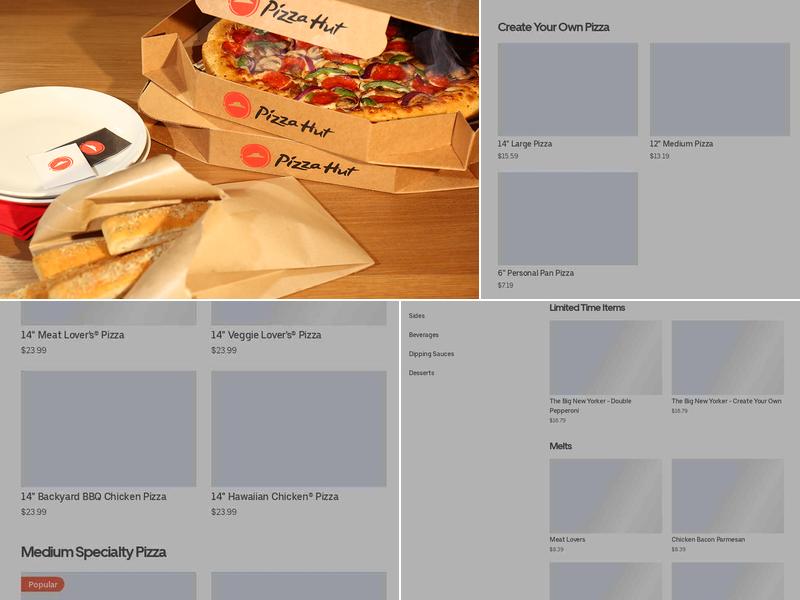 Pizza Hut Menu