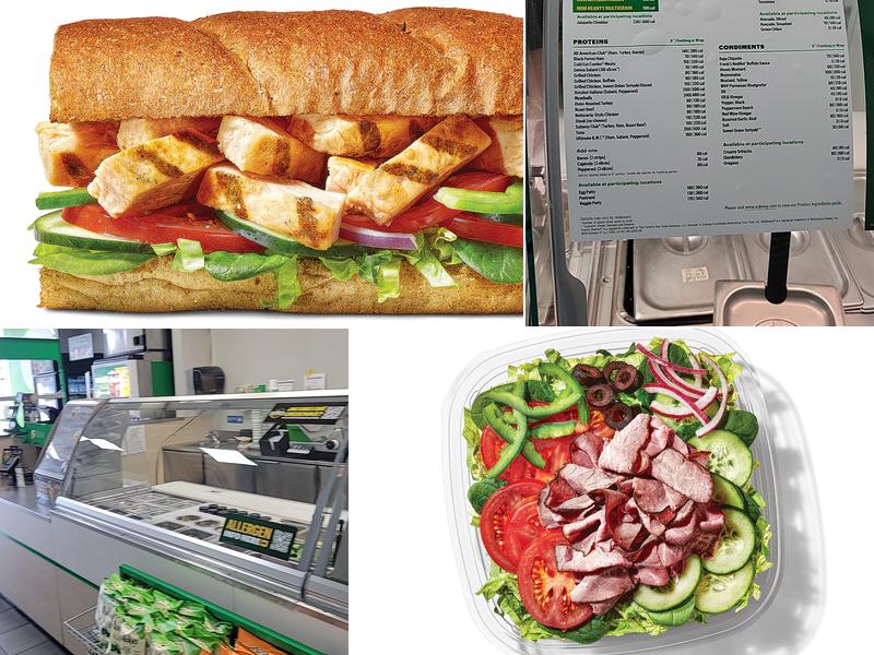 Subway Menu