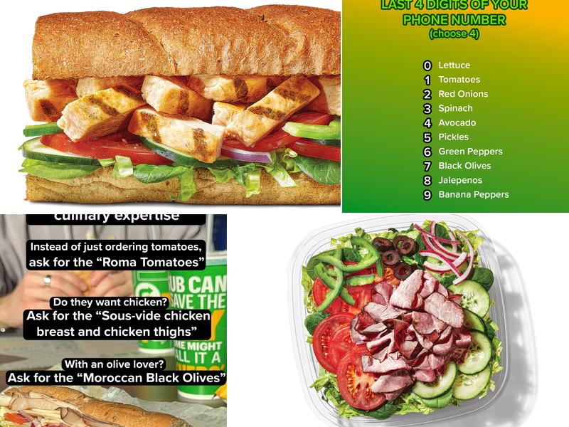 Subway Menu