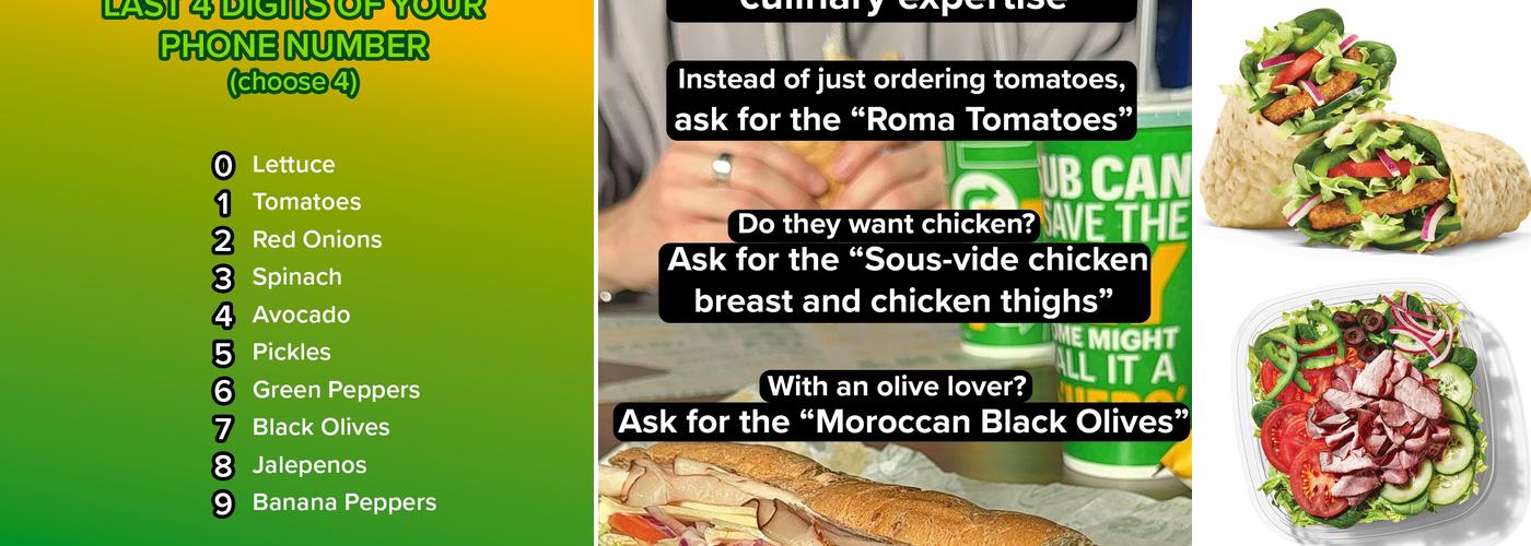 Subway Menu