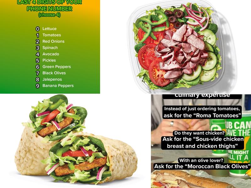 Subway Menu