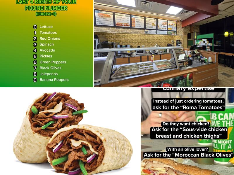 Subway Menu