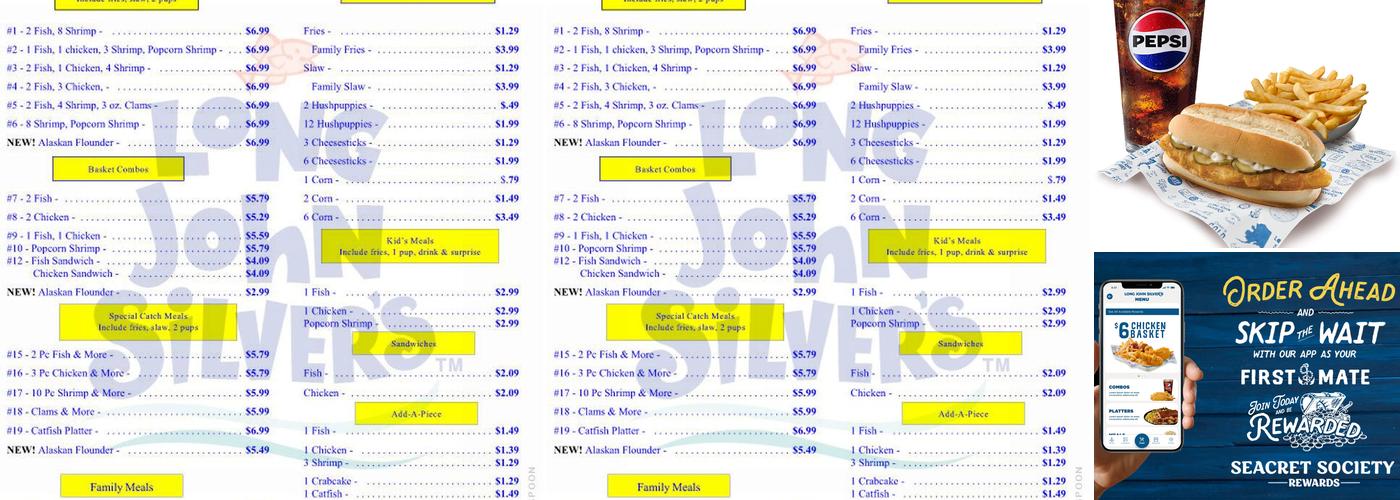 Long John Silver's | KFC Menu
