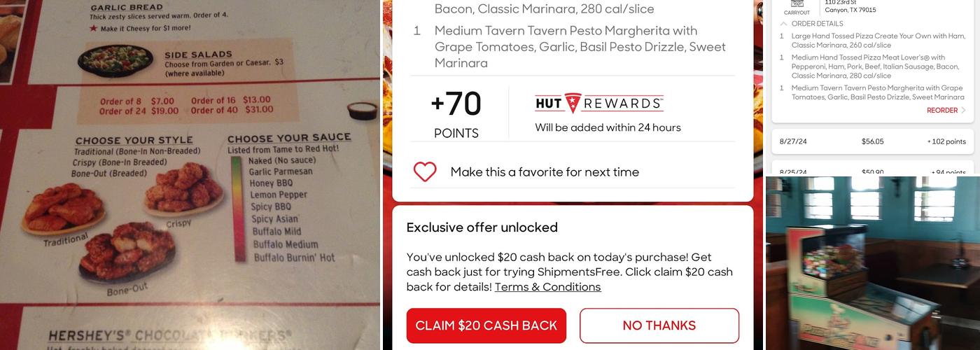 Pizza Hut Menu