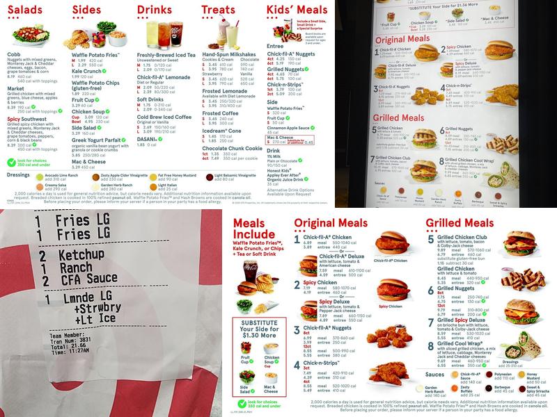Chick-fil-A Menu