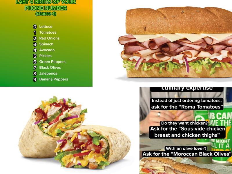 Subway Menu