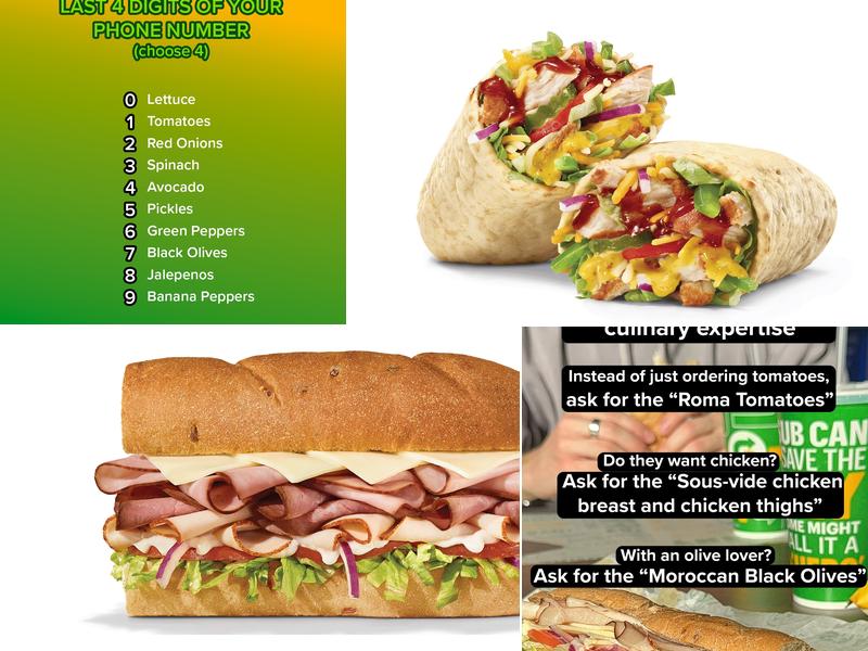 Subway Menu