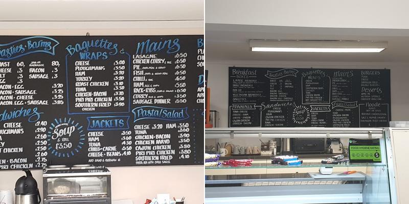 Skelmersdale Food Truckstop Menu