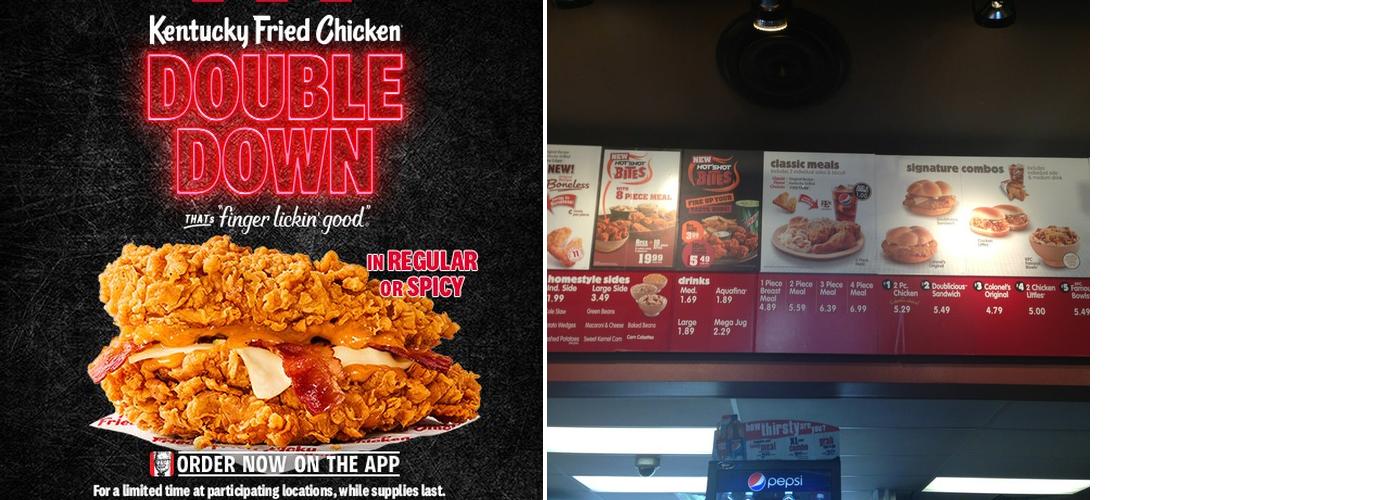 KFC Menu
