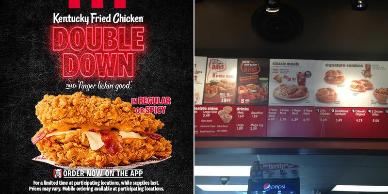 KFC Menu