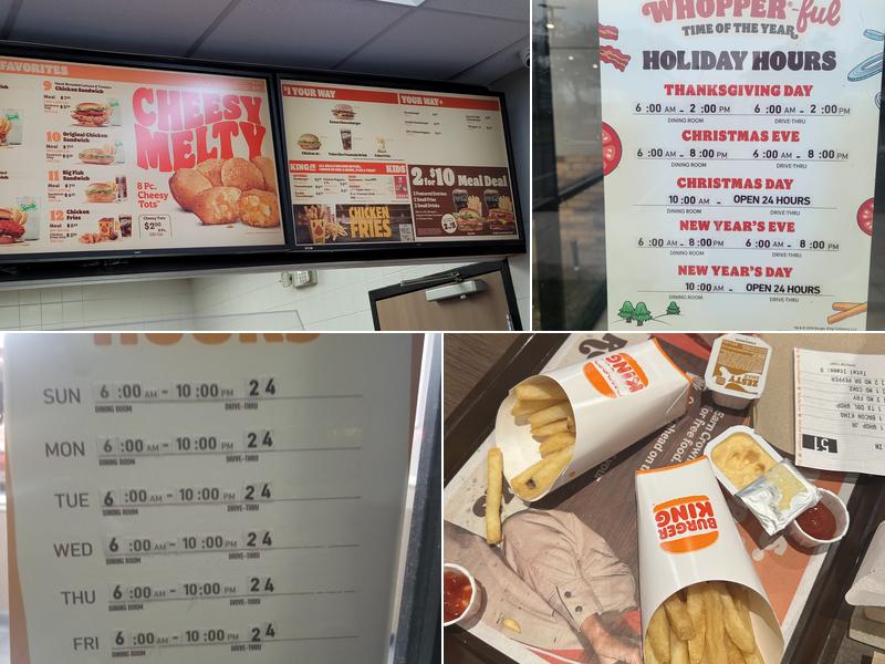 Burger King Menu