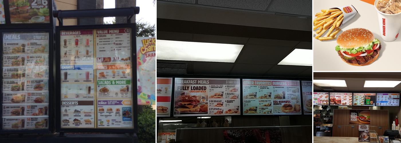 Burger King Menu