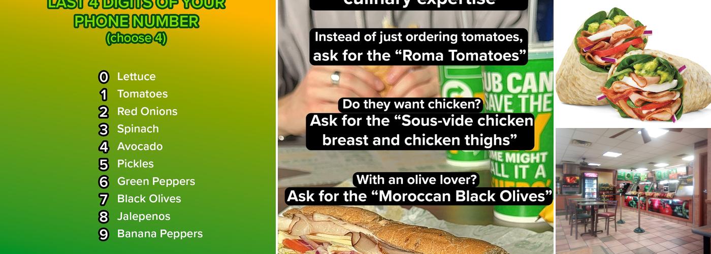 Subway Menu
