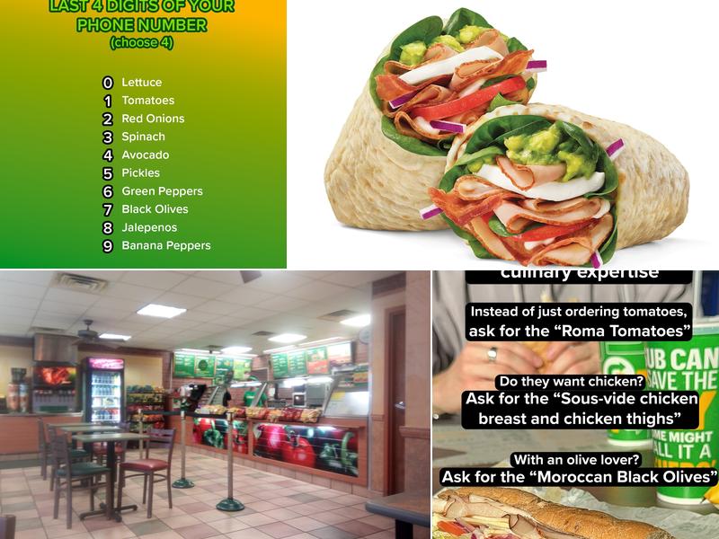 Subway Menu