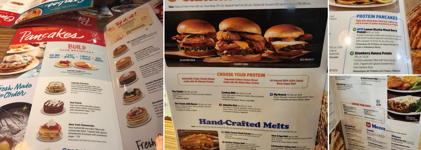 IHOP Menu