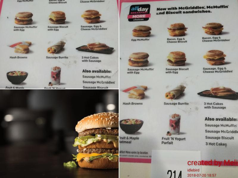 McDonald's Menu
