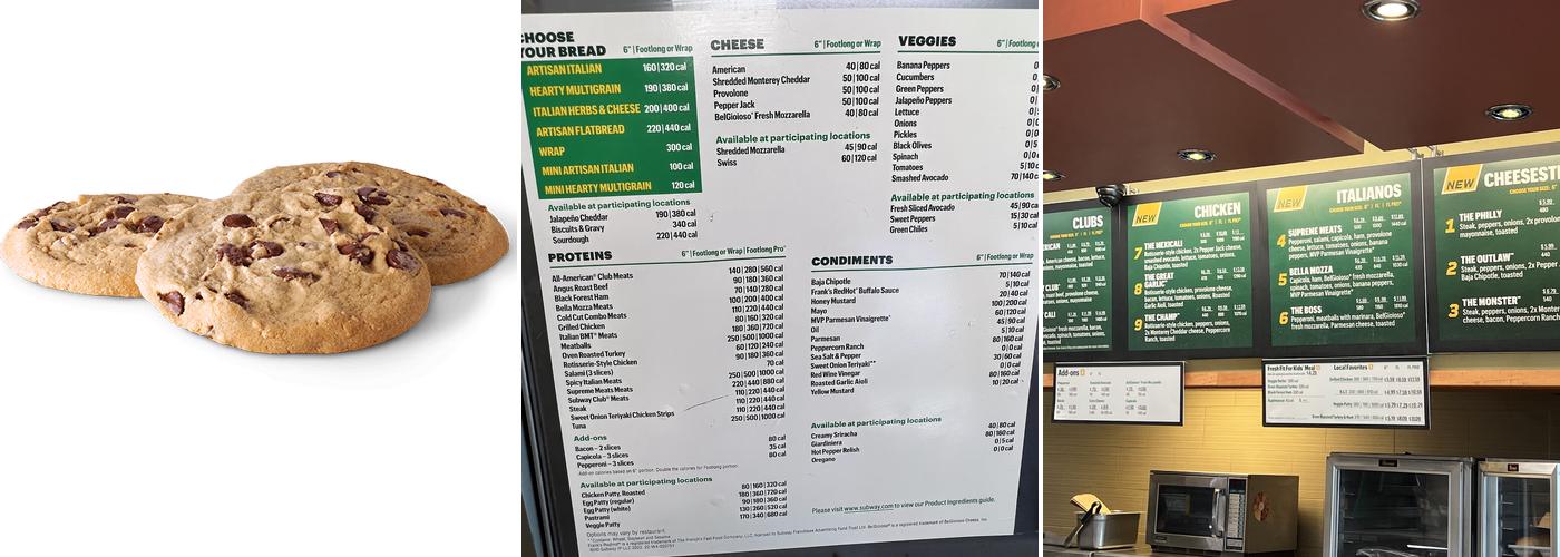 Subway Menu