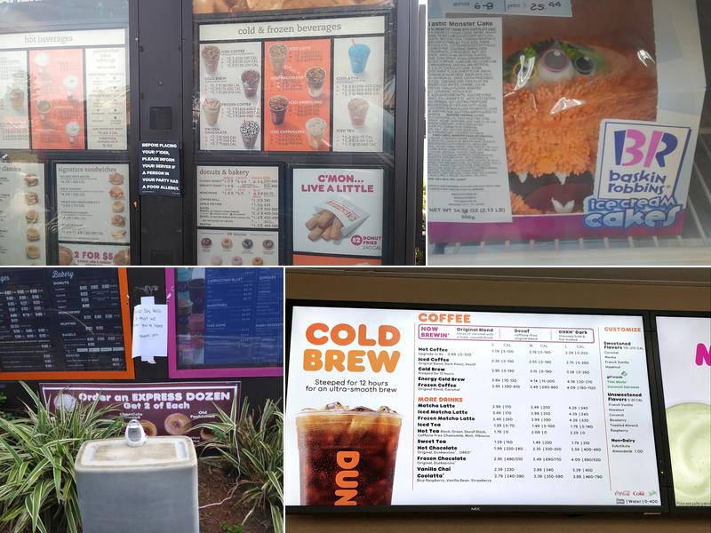 Dunkin' Menu