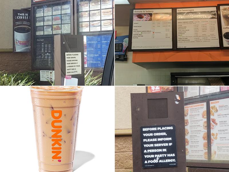 Dunkin' Menu