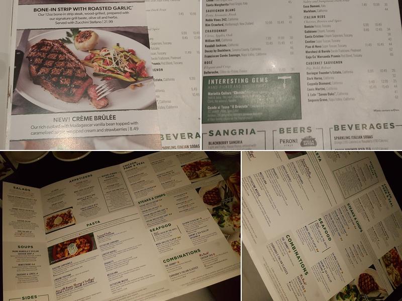 Carrabba's Italian Grill Menu