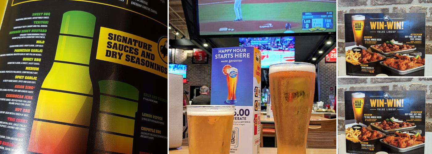 Buffalo Wild Wings Menu