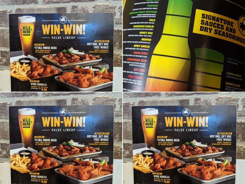 Buffalo Wild Wings Menu