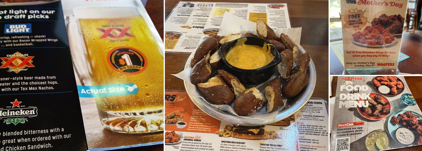 Hooters Menu