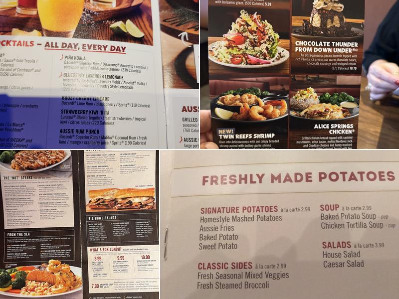 Outback Steakhouse Menu