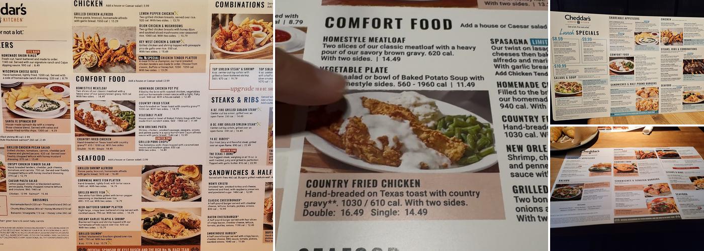 Cheddar's Scratch Kitchen Menu