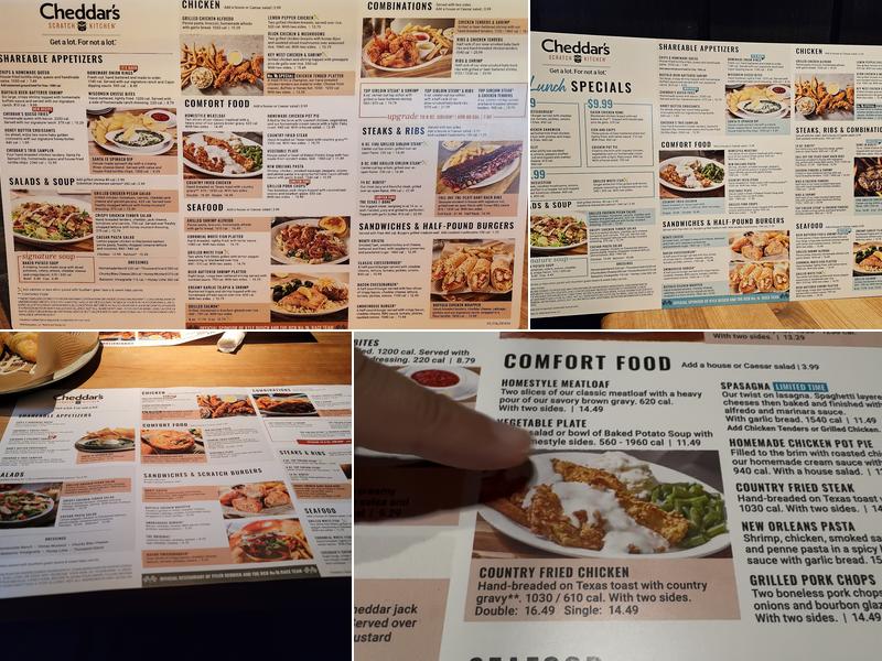 Cheddar's Scratch Kitchen Menu